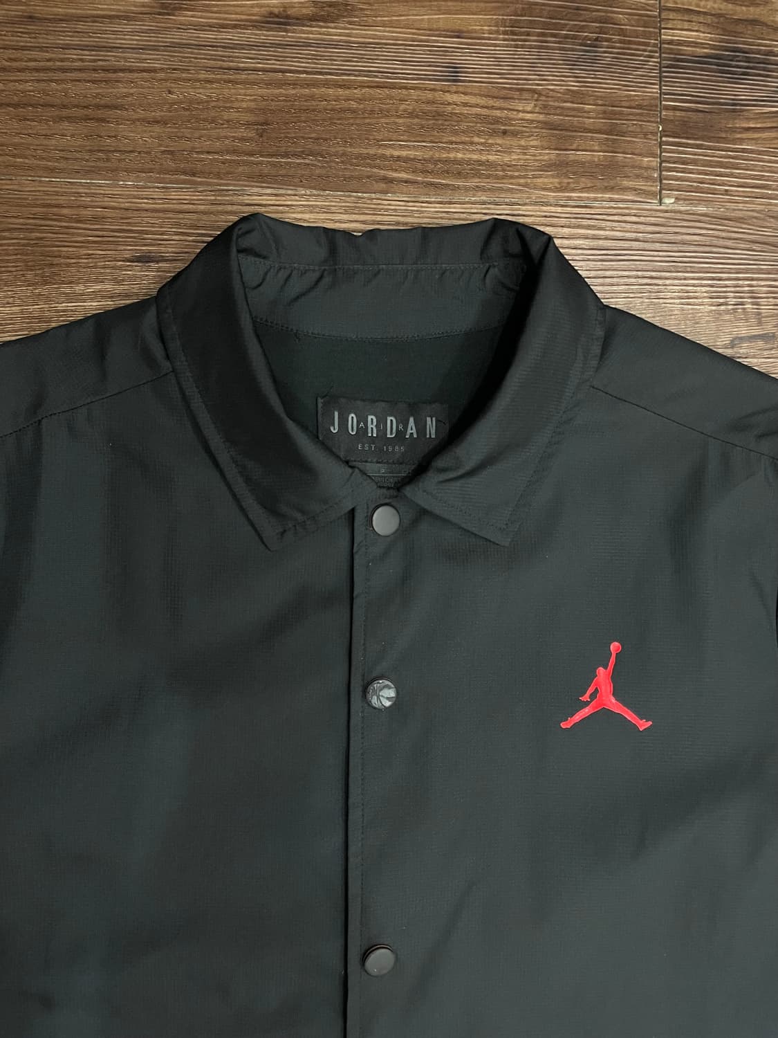 조던 X 파리 생제르망 코치자켓 블랙 인프라레드 상품이미지3