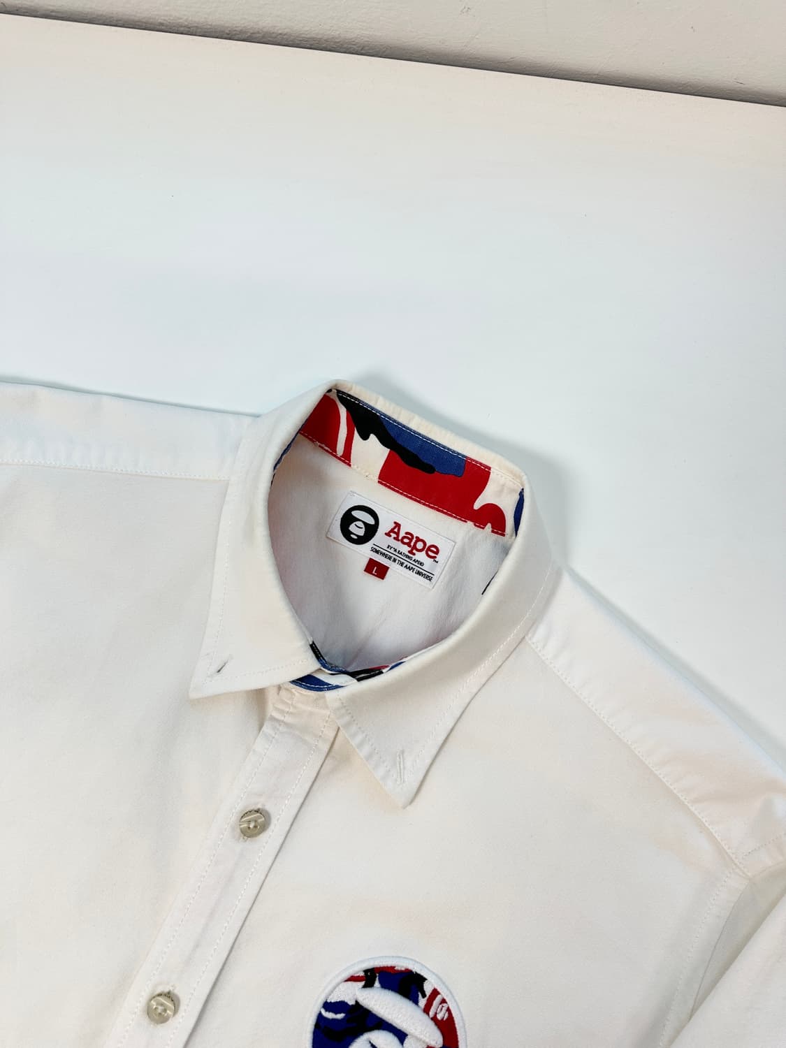 베이프 에이프 옥스포드 셔츠 L 상품이미지4