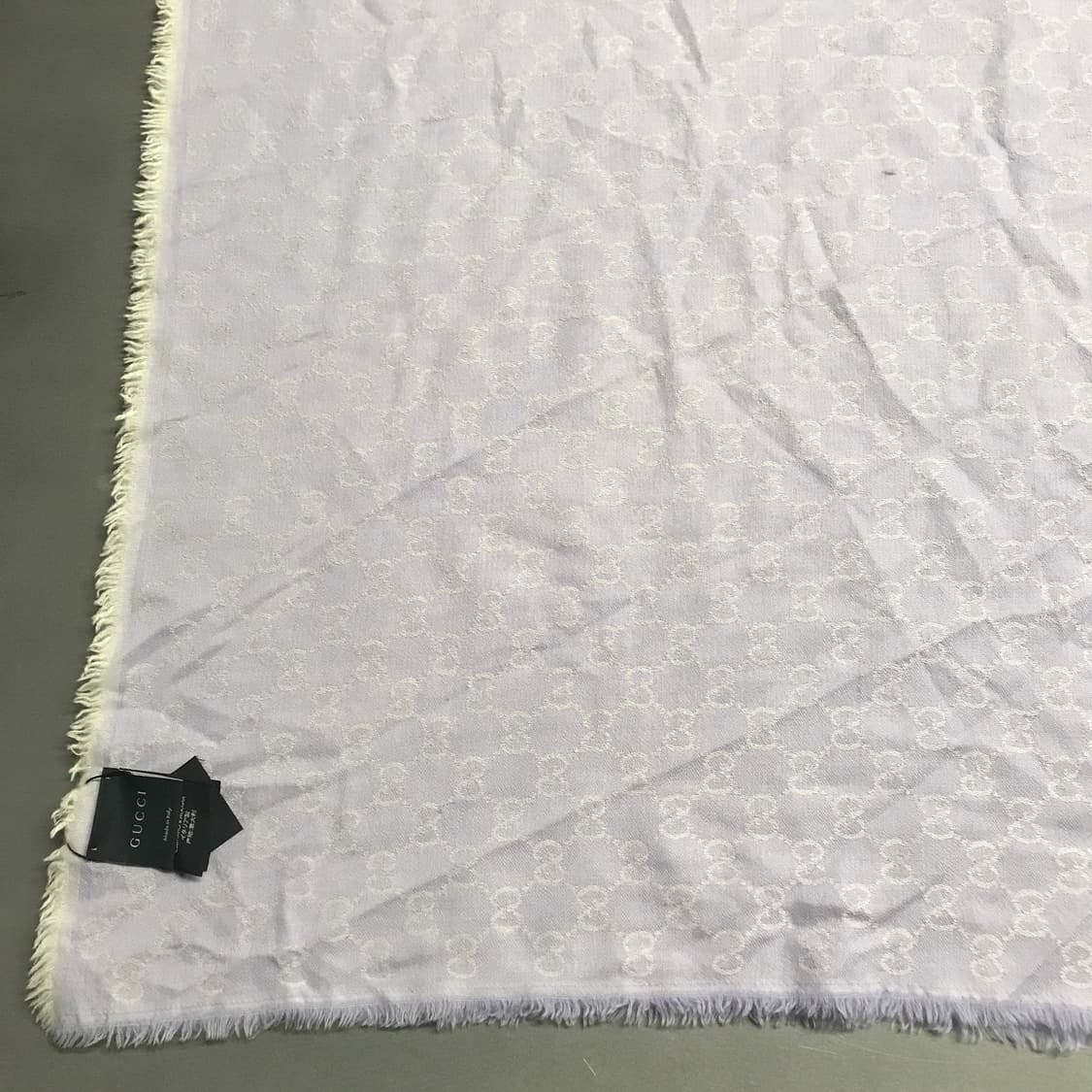 구찌 실크 혼방 스카프 퍼플 상품이미지3