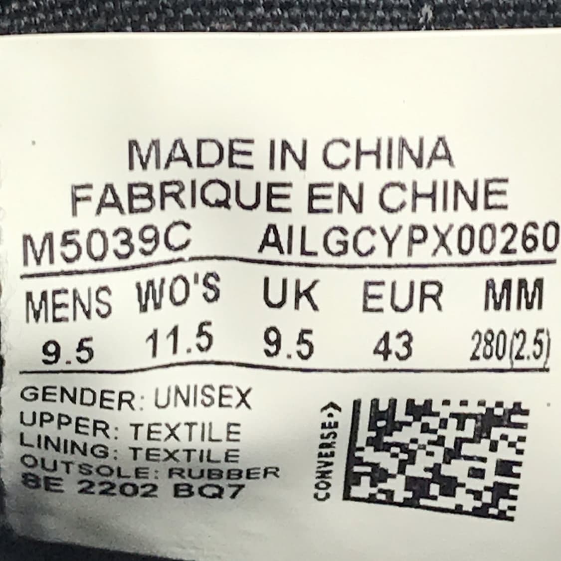 컨버스 척테일러 올스타 클래식 블랙 스니커즈 남성280 상품이미지8