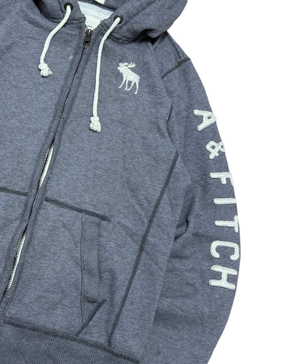 아베크롬비 회색 후드집업 상품이미지3