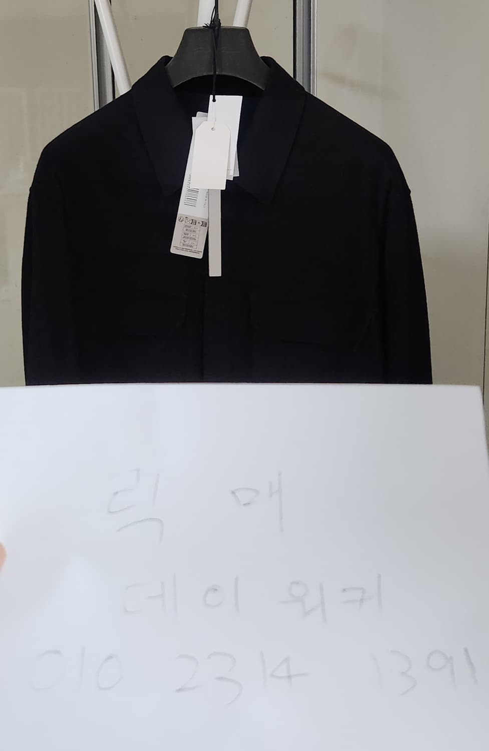 릭오웬스 블랙 플란넬 워크 셔츠 50사이즈  상품이미지5