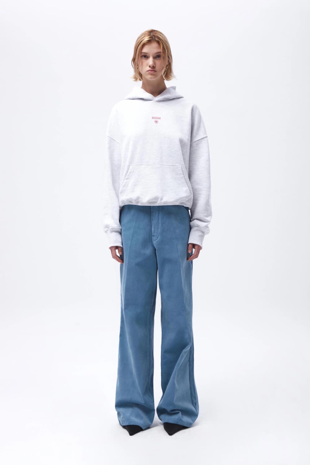 INSIGNIA LOGO CLASSIC HOODIE SPORT GREY 상품이미지4