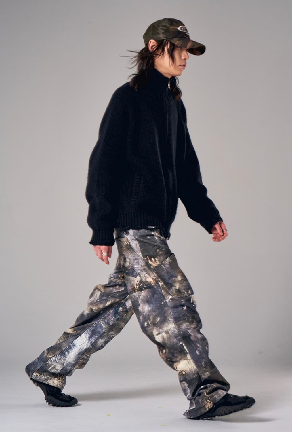 IDWS 아이돈워너셀 카모플라쥬 프린팅 카고팬츠 바지 1 상품이미지5