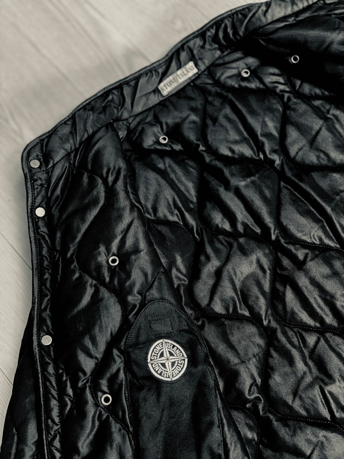 스톤아일랜드 고무 후드 탈부착 이너 패딩(내부 와펜 포켓) 100~105 상품이미지7