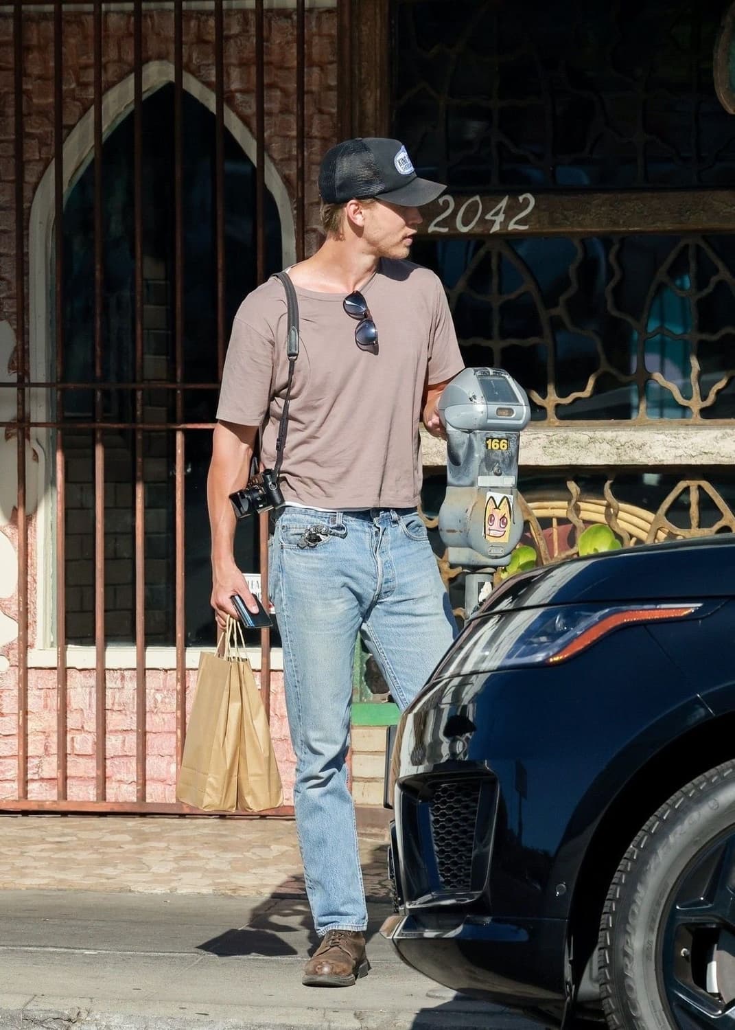 90s USA 리바이스 505 오렌지탭 페인트 미디움 블루 데님 36 상품이미지1