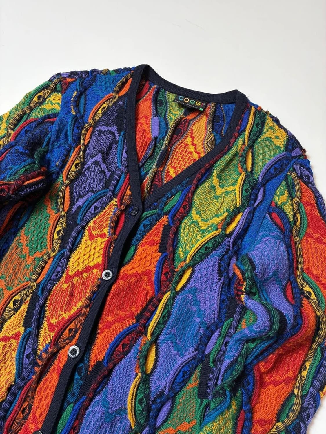 쿠지 Coogi 00's 오스트레일리아 니트 롱 가디건 PN8402 상품이미지2