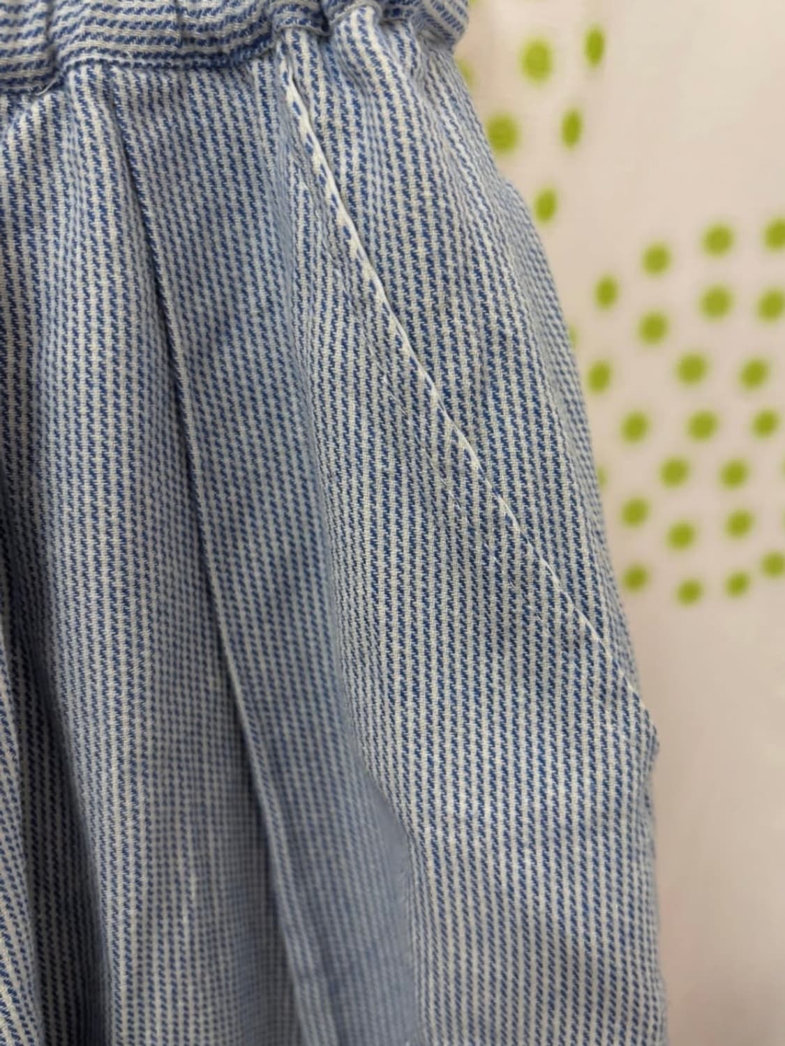 사만사모스모스 블루 스트라이프 롱스커트 상품이미지4