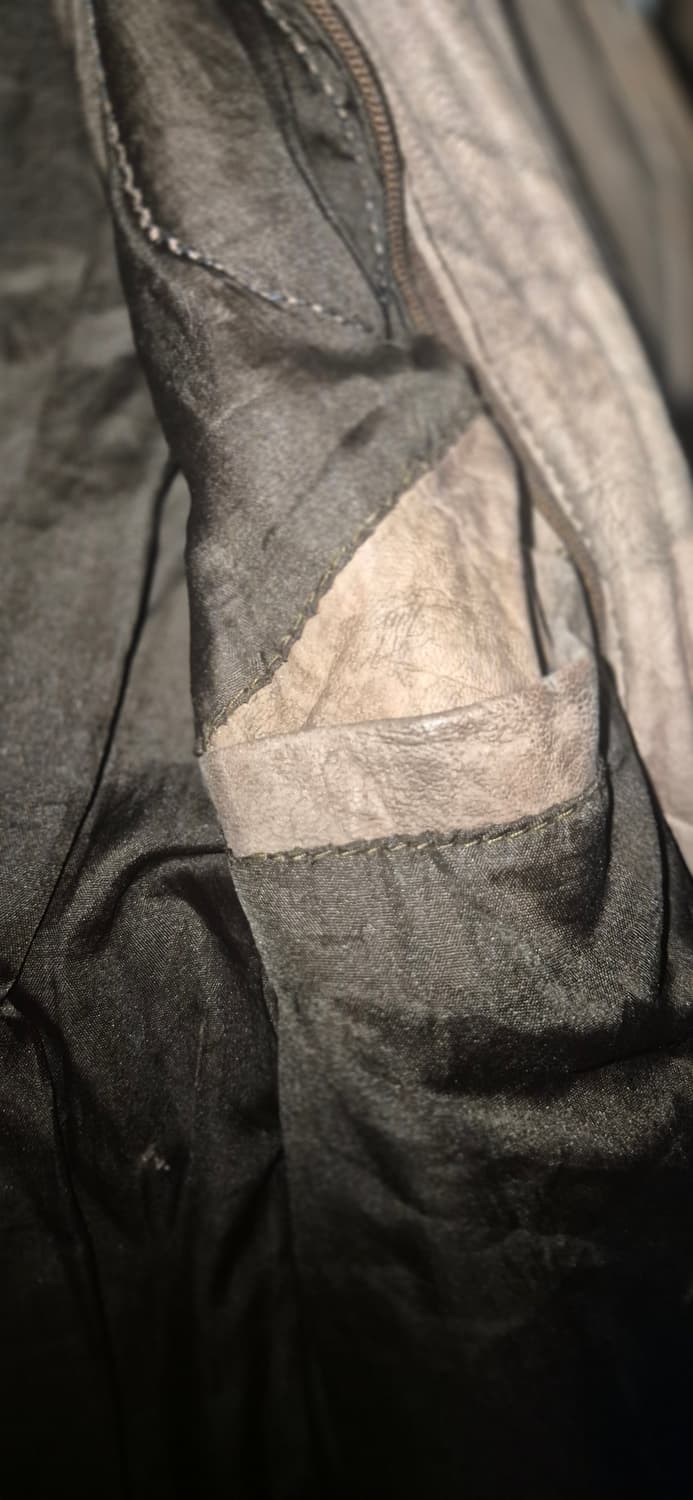 프린지,테슬 디테일 웨스턴 빈티지 레더재킷 상품이미지7