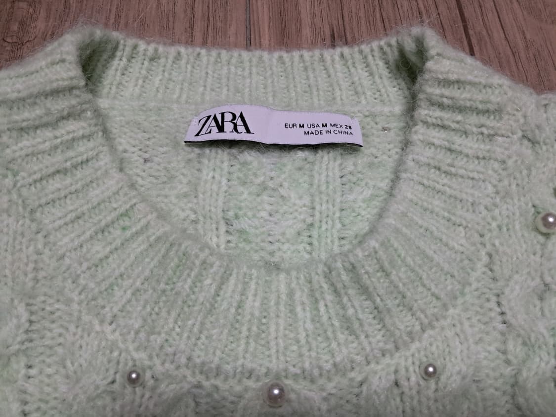 자라 꽈배기 니트 스웨터 M 상품이미지5