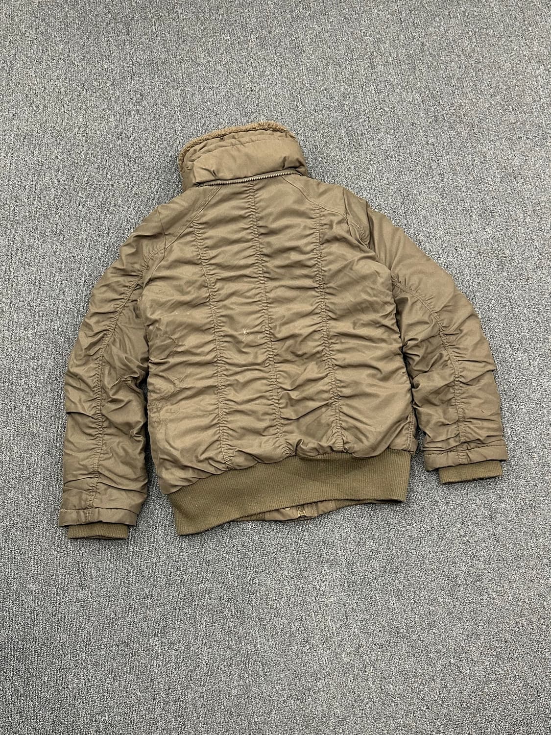 M)Japanese vintage 여성 셔링 디테일 패딩 야상 자켓 상품이미지6