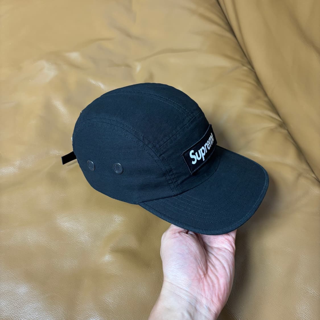 Supreme 슈프림 24fw 밀리터리 워시드 블랙 캠프캡 모자 상품이미지3