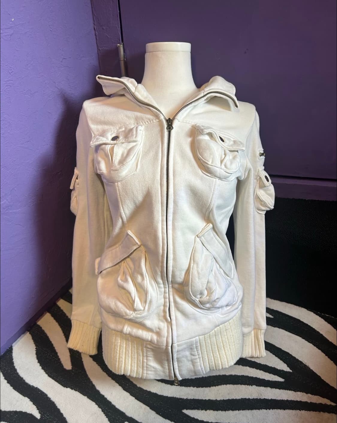 팝걸빈티지 후드집업 후드 갸루 펑크 와투케 y2k 큐빈 레테 샵502 상품이미지1