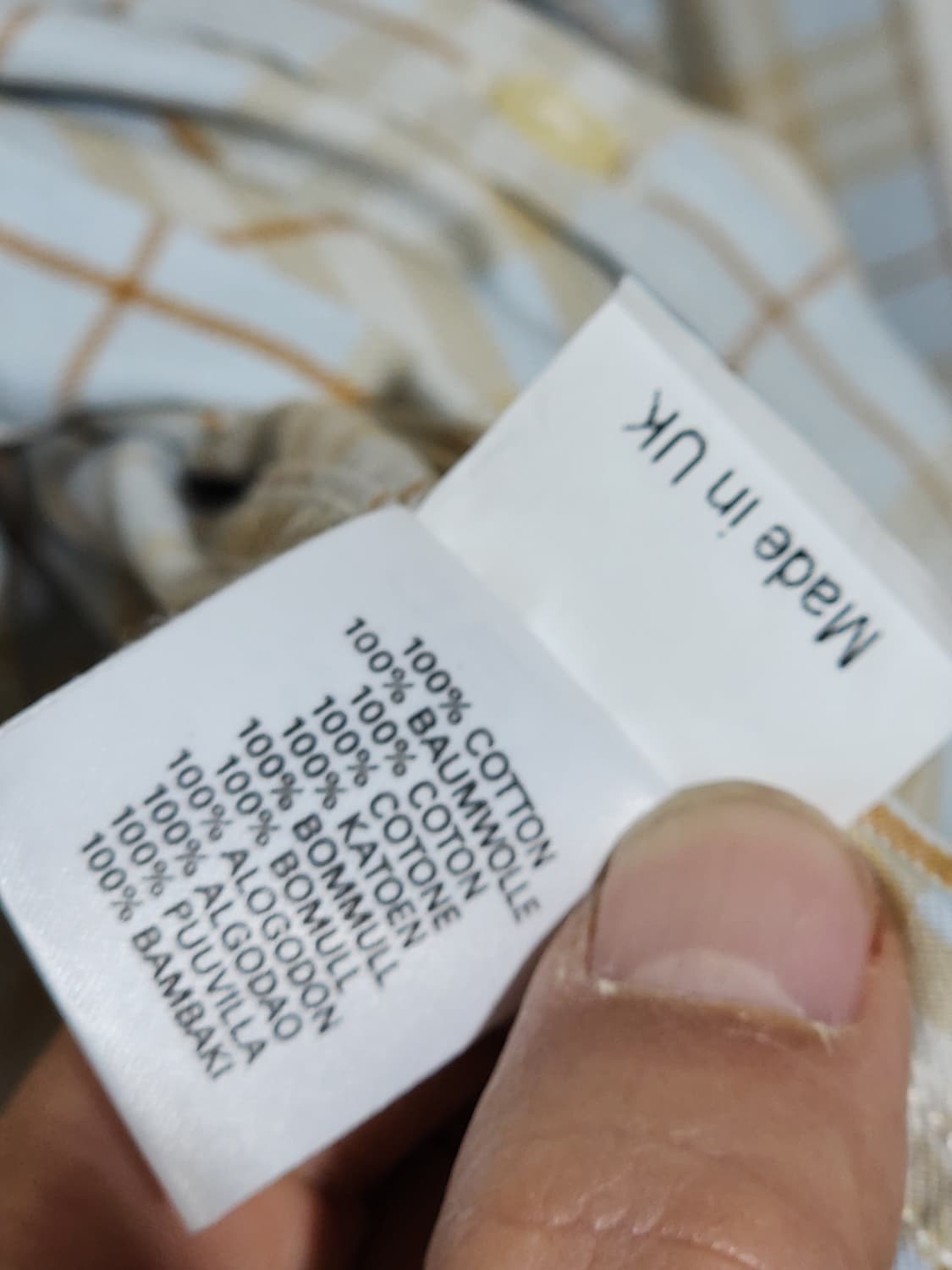 (L) 버버리 남방 체크 셔츠 영국판 캐주얼  상품이미지5