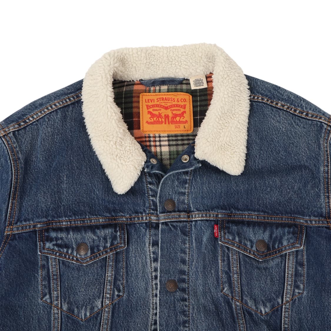 리바이스 체크라이너 쉐르파 데님 자켓 상품이미지2