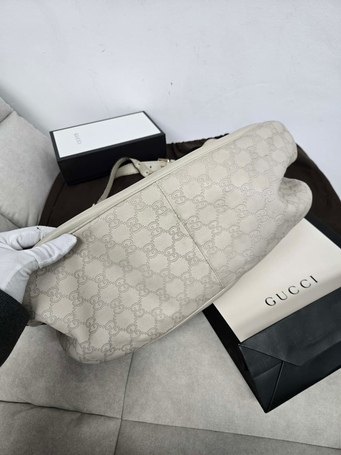 [보증서 정품]구찌 인터로킹 시그니처 숄더백 상품이미지1