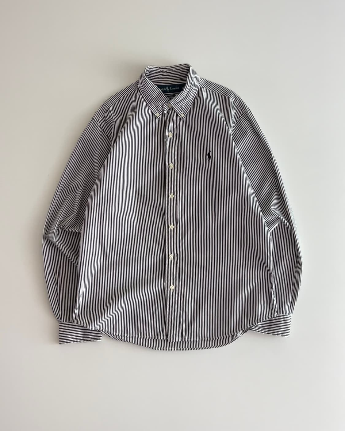 폴로 랄프로렌 블랙 스트라이프 셔츠 L 상품이미지1