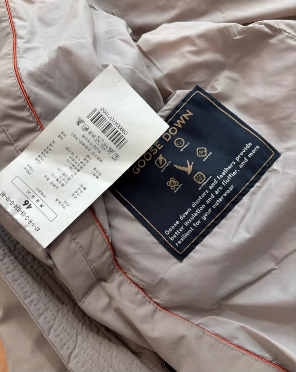 맨온더분 폭스퍼 구스다운 사파리 패딩 (46사이즈) 상품이미지10