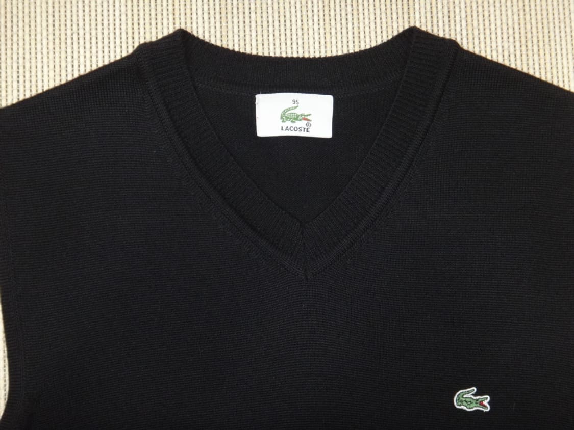 (95size) lacoste 라코스테 여성 브이넥 니트 조끼 상품이미지5