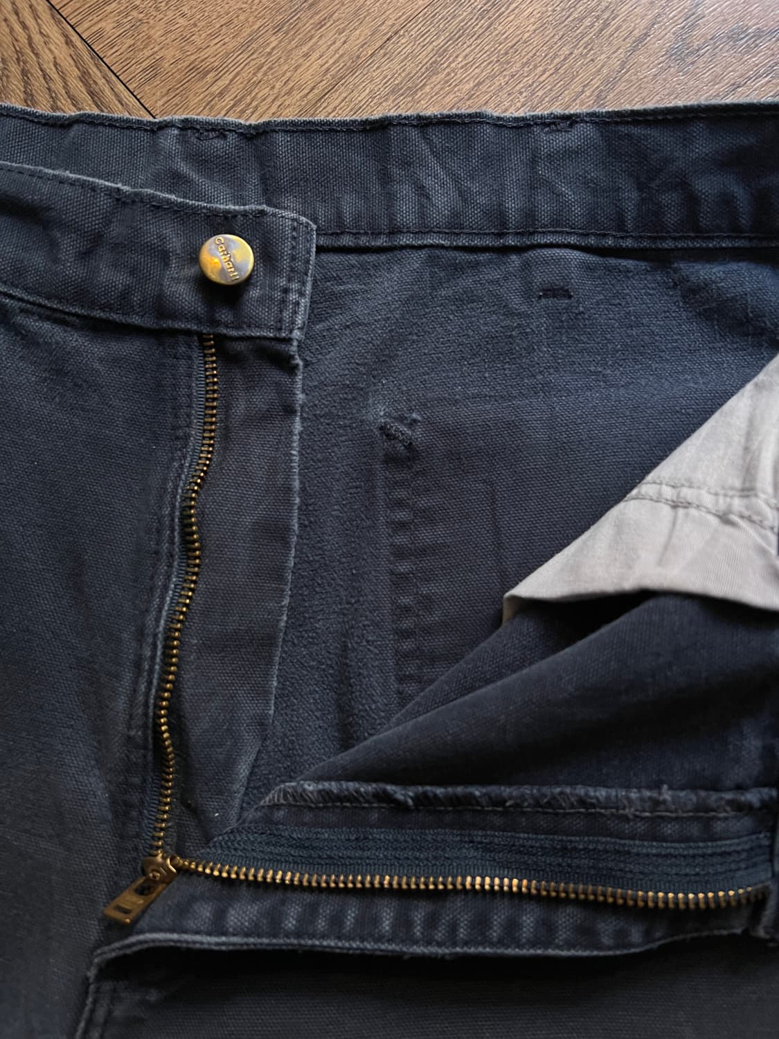 [36]칼하트 USA 빈티지 워싱 미드나잇 네이비 싱글니 카펜터 워크팬츠 상품이미지3