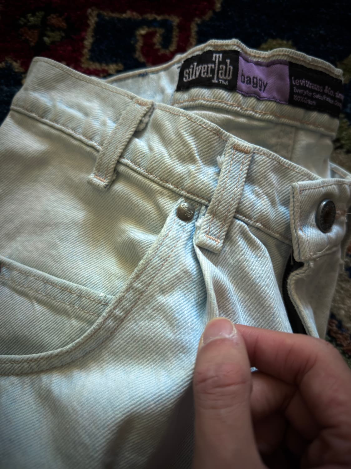 90s USA 리바이스 실버탭 배기핏 데님 팬츠 상품이미지7