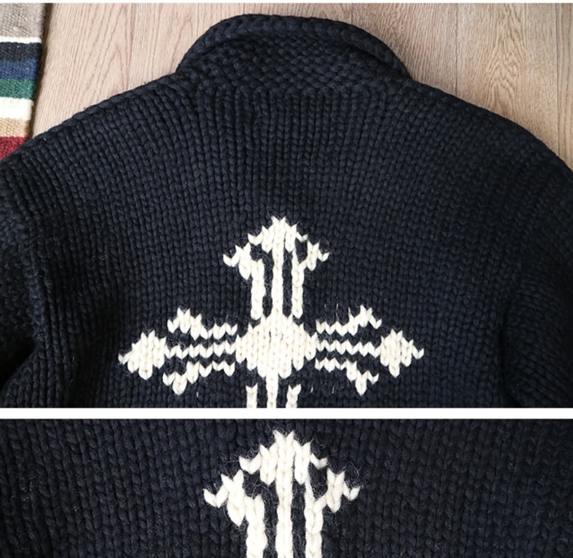 
캐나다 핸드메이드 양모100% 인디언 코위찬 스웨터 cowichan

 상품이미지8