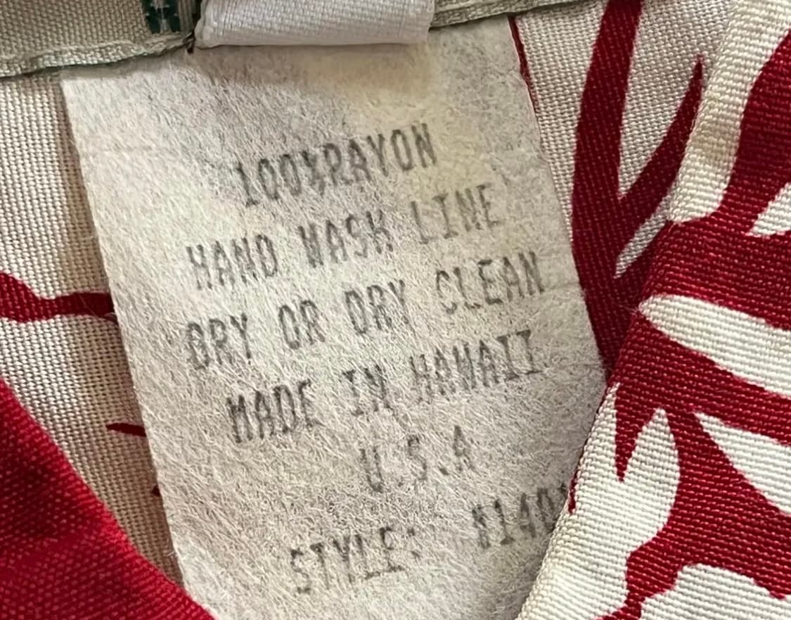 Kamehameha 빈티지 하와이안 플로럴 셔츠 (U.S.A) 상품이미지9