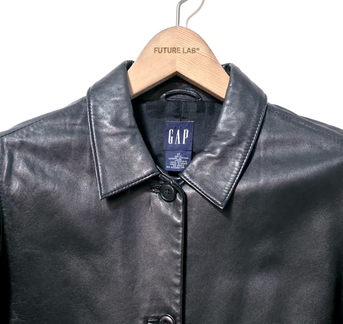 M]90s 올드 갭 레더 자켓 상품이미지3