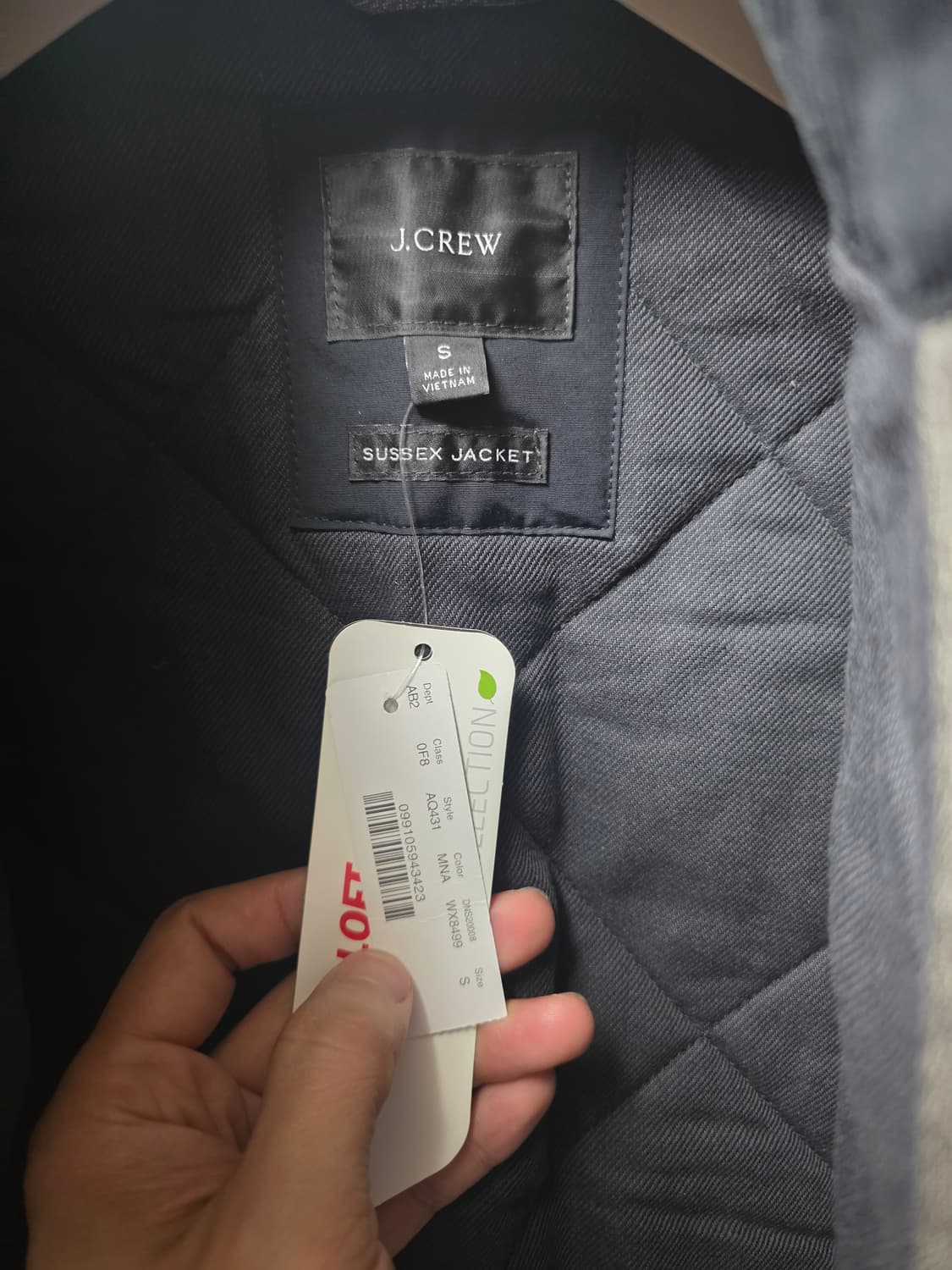 J.CREW Sussex quilted jacket  S사이즈 새상품 상품이미지3