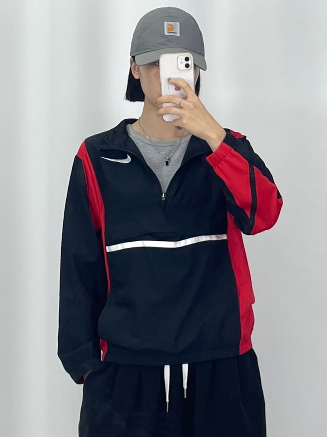 [XL]나이키 블랙레드 아노락 윈드러너  상품이미지10