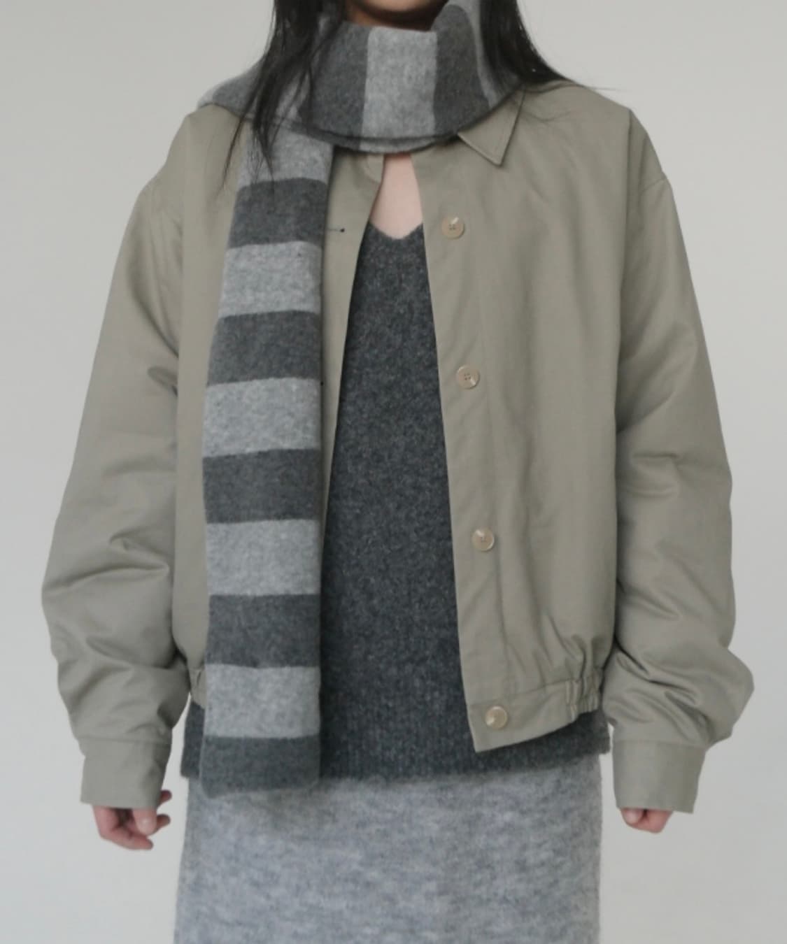 에프터먼데이 cotton quilting blouson beige 상품이미지1