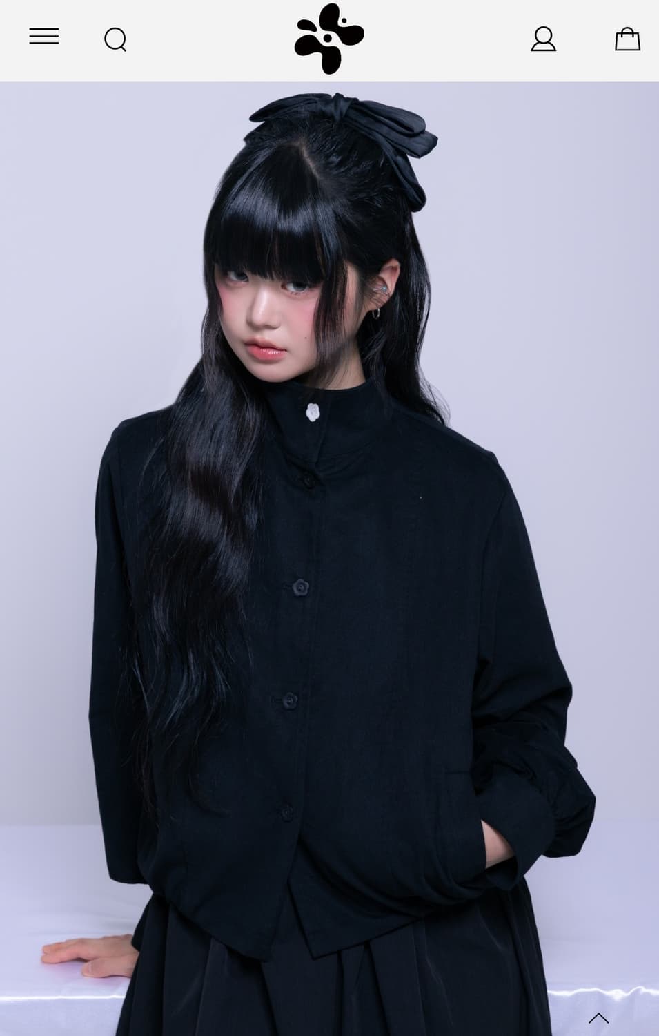 나이엔 하이넥 버튼 포인트 점퍼 상품이미지4