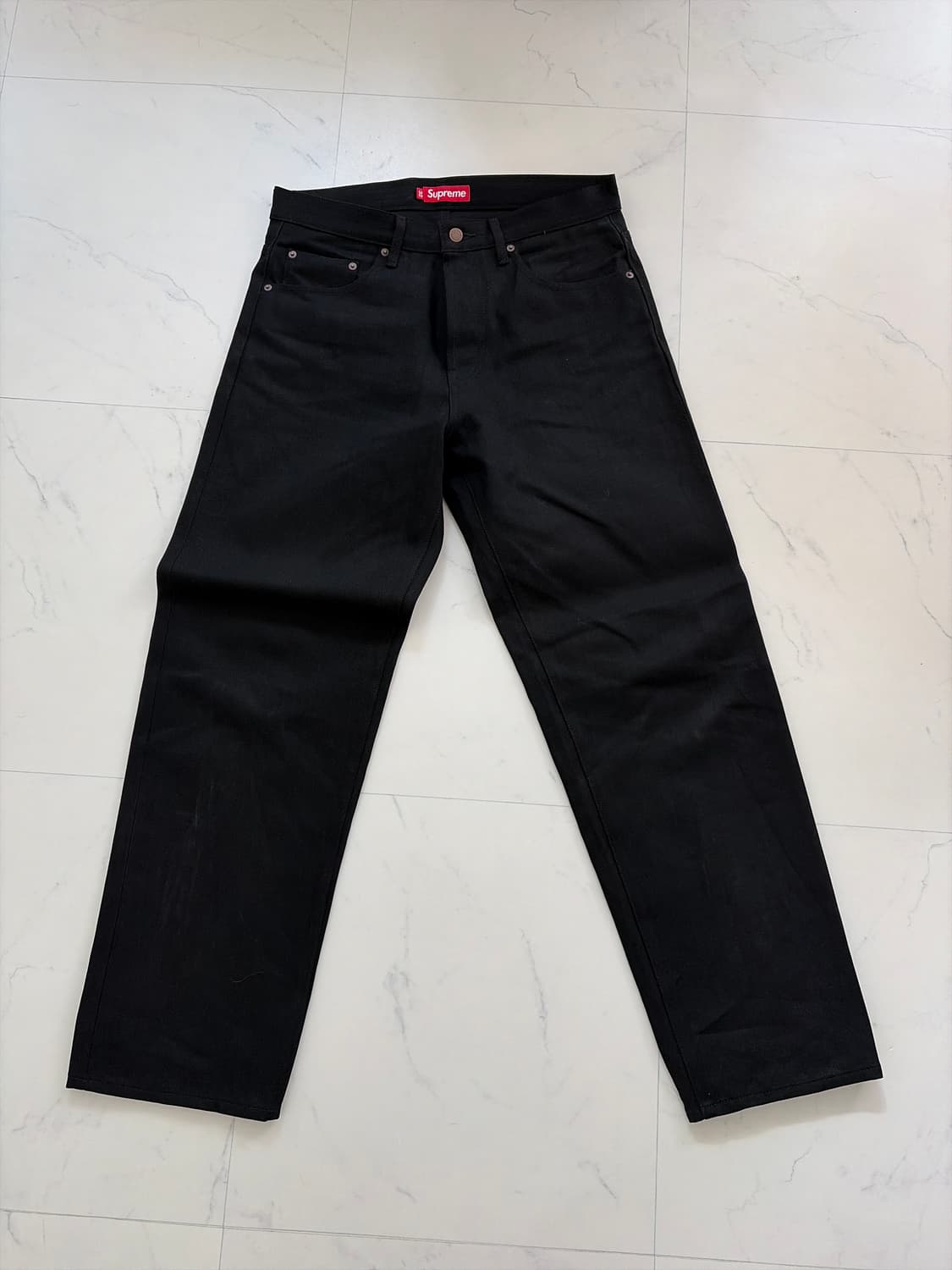 슈프림 셀비지 블랙진 32 상품이미지1