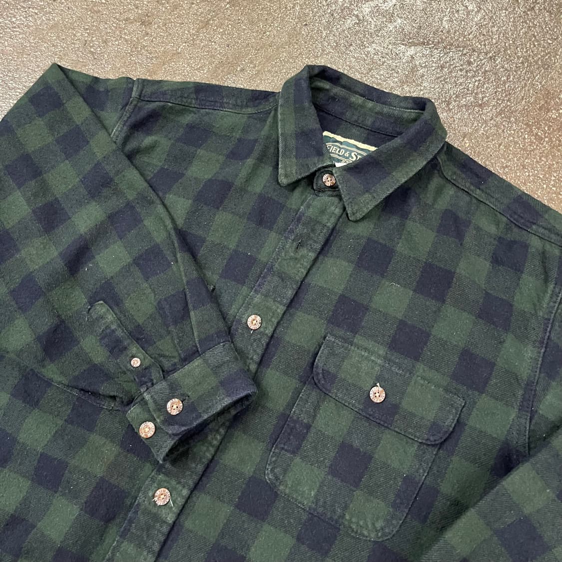 빈티지 헤비 코튼 체크 셔츠 (105) 상품이미지2