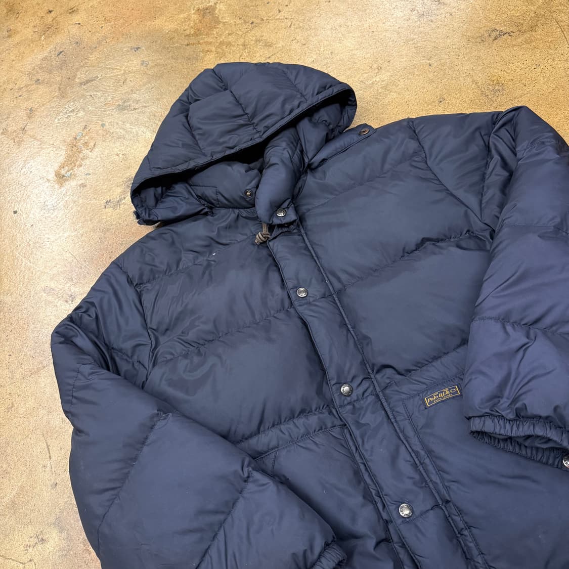 [정품/XL] 폴로 랄프로렌 네이비 후드 패딩 점퍼 b19 상품이미지1