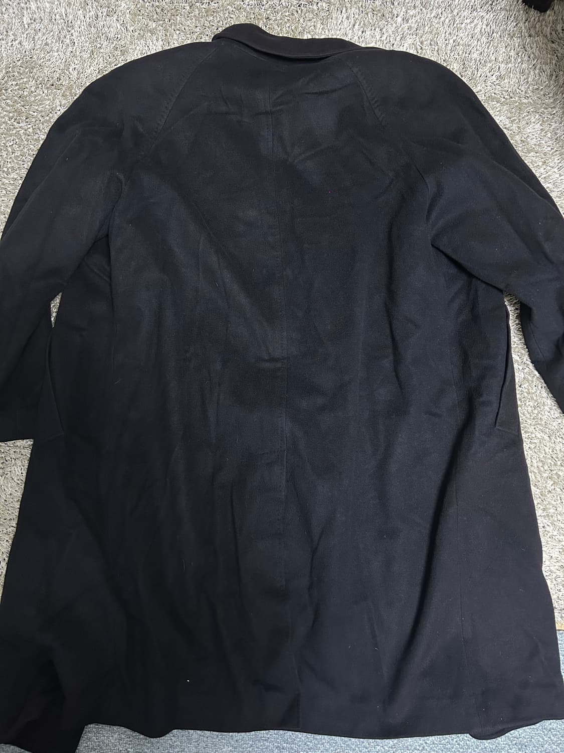 이태리제 캐시미어100프로 검정색 코트 사이즈 105~110 상품이미지8