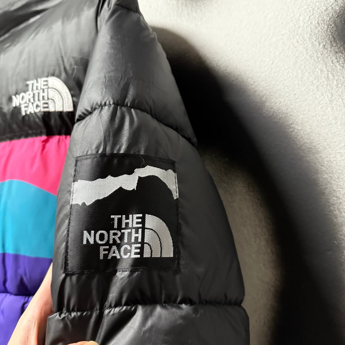 노스페이스 필파워 700 백 프린팅 눕시 다운 점퍼 상품이미지5