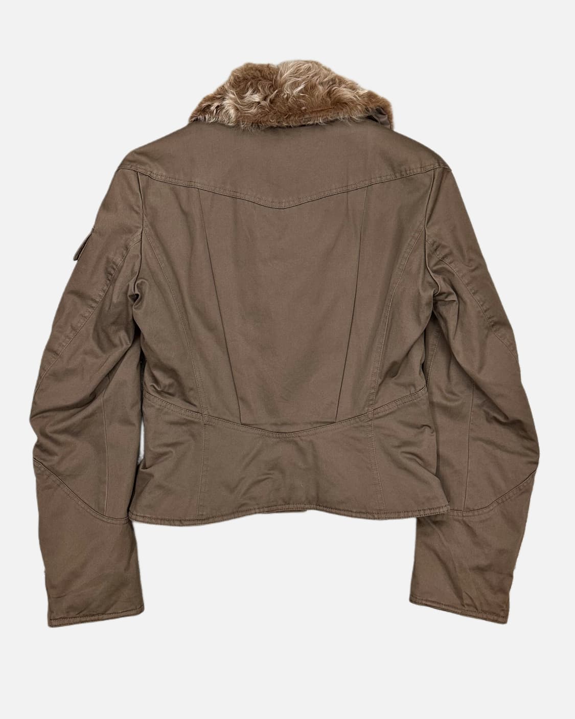 I BLUES CLUB fur collar crop strap jacke 상품이미지6