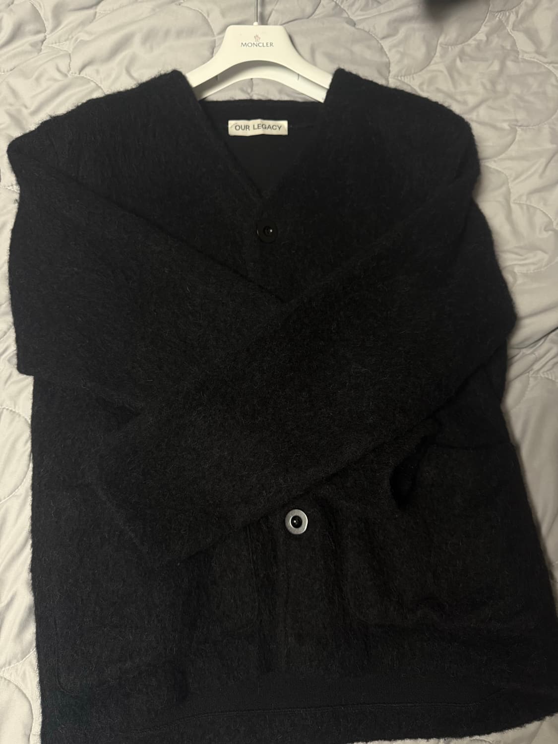 ( 최상 상태 46 ) 아워레가시 가디건 모헤어 블랙 상품이미지1