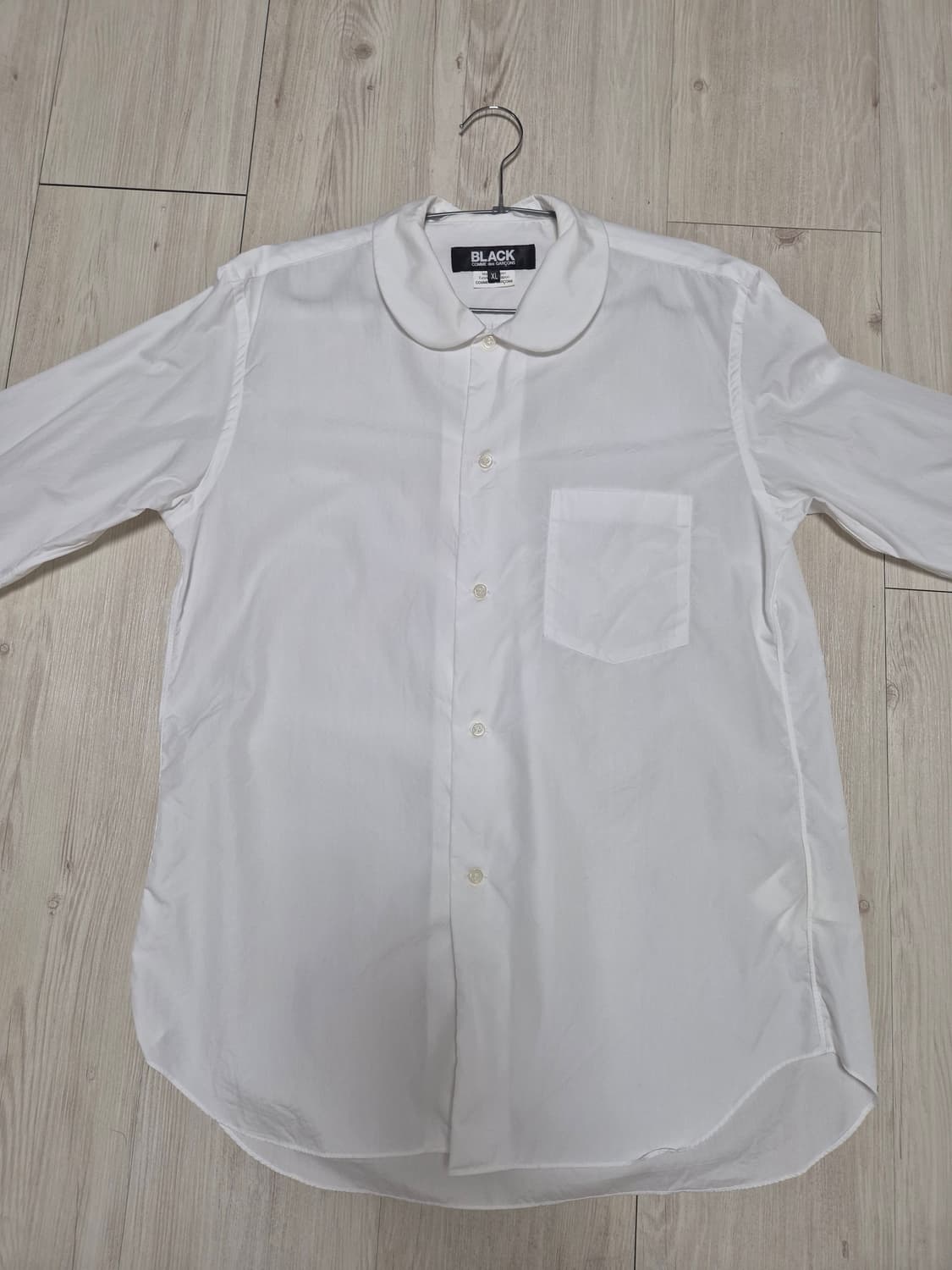 블랙 꼼데가르송 피터팬 카라 라운드 카라 셔츠 XL 상품이미지3