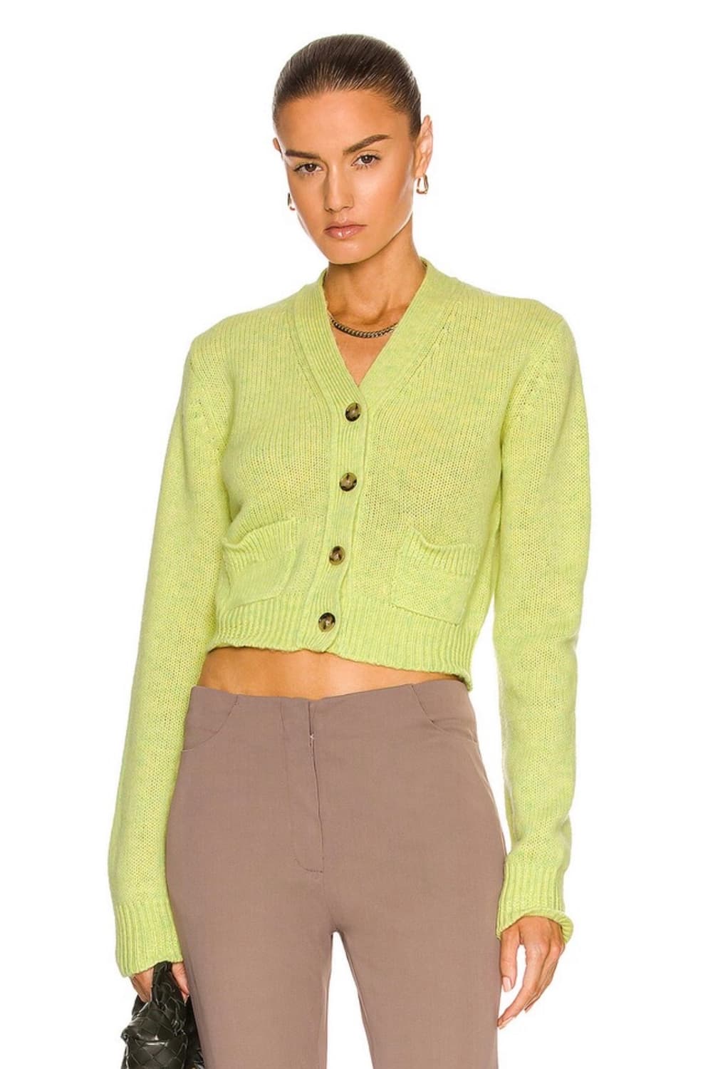 아크네 베이지 크롭 니트 가디건 s사이즈 상품이미지1