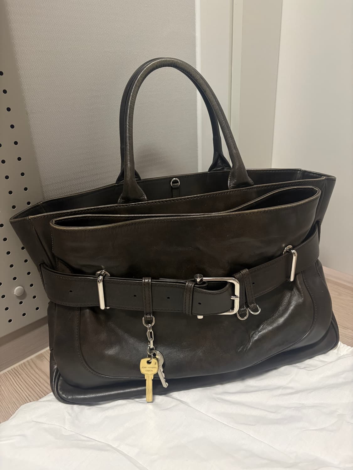 오소이 브로클 토트백 brown 상품이미지1