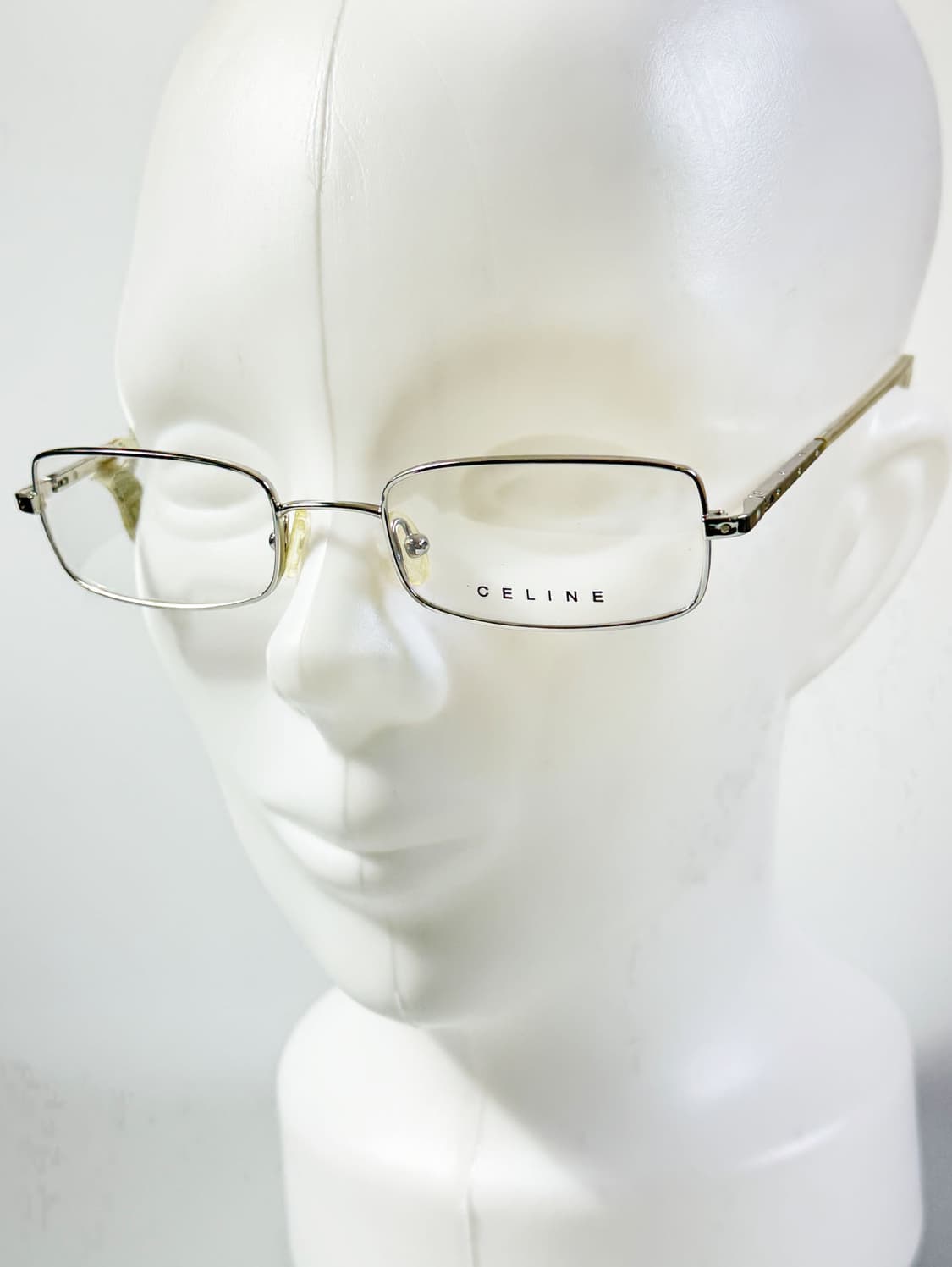 CELINE 셀린느 실버 메탈 슬림 스퀘어 빈티지 안경 상품이미지9