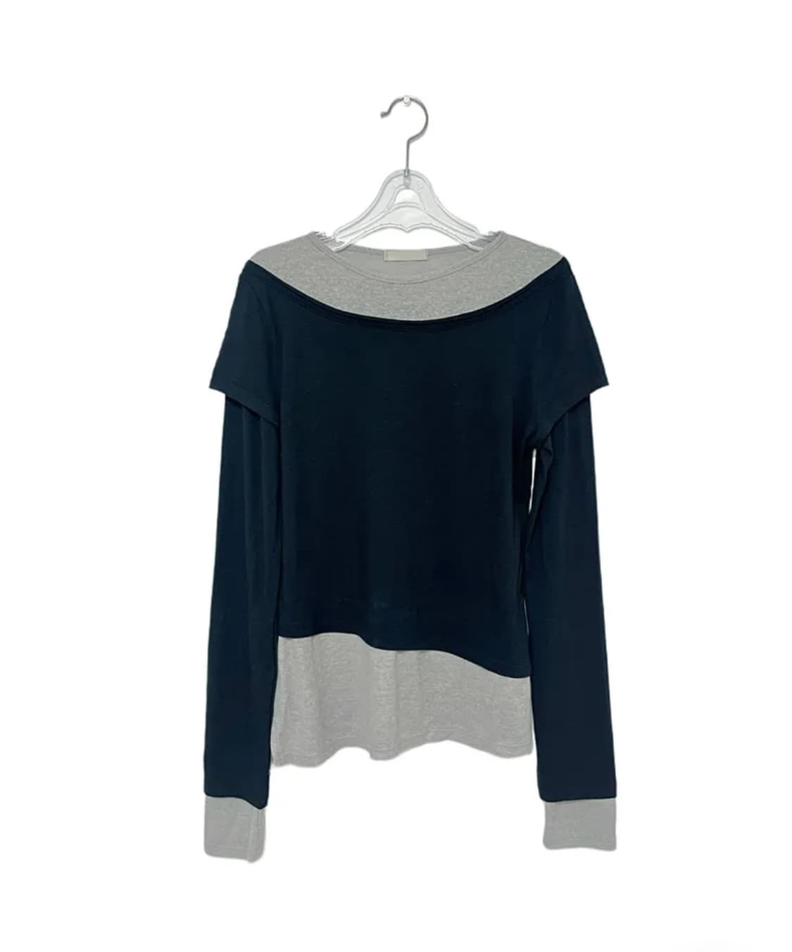 팁씨 레이어드 티 블랙 상품이미지3