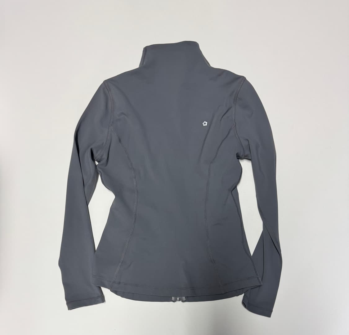 여성 뮬라웨어 기능성 트레이닝 풀 집업 그레이 상품이미지2