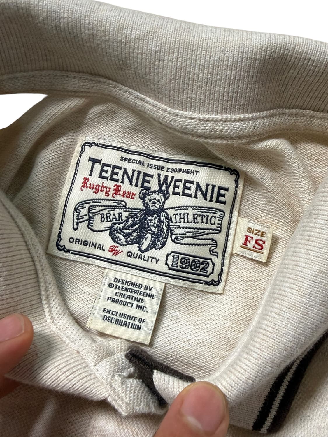 TEENIE WEENIE 티니위니 베어 자수 PK 카라티 상품이미지3