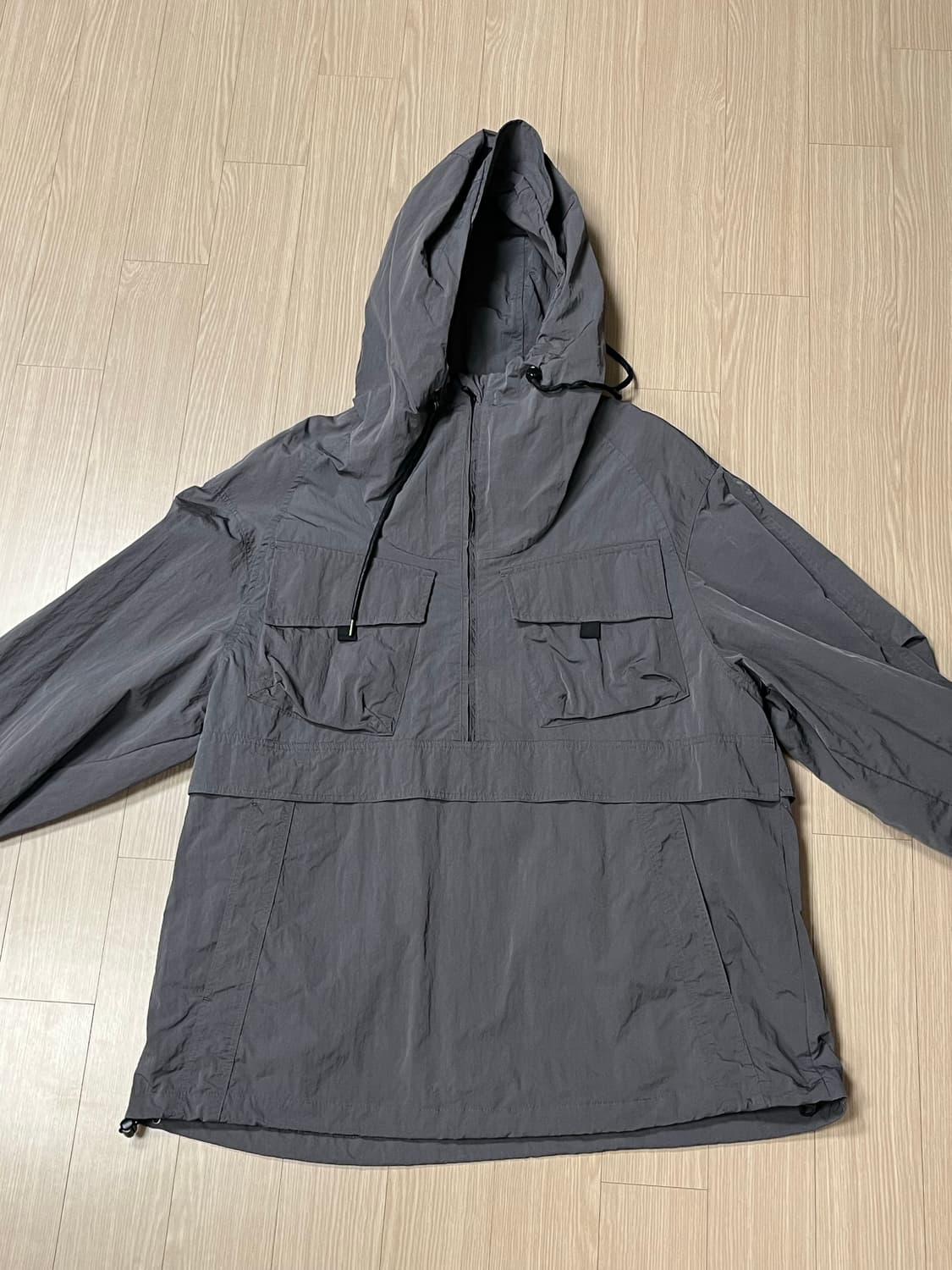 프리즘 웍스 풀오버 아노락 바람막이 차콜 XL Frizmworks  상품이미지1