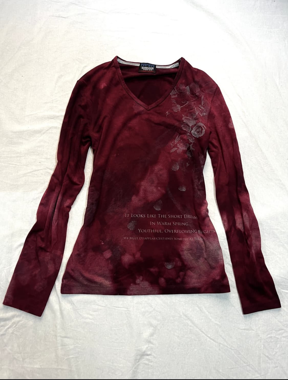 Nicole Club for Men wine washed v-neck  상품이미지1