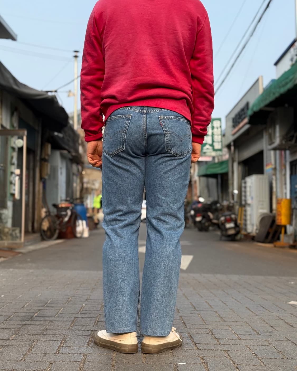 00‘s 리바이스 505 레귤러핏 데님 팬츠 32 상품이미지9