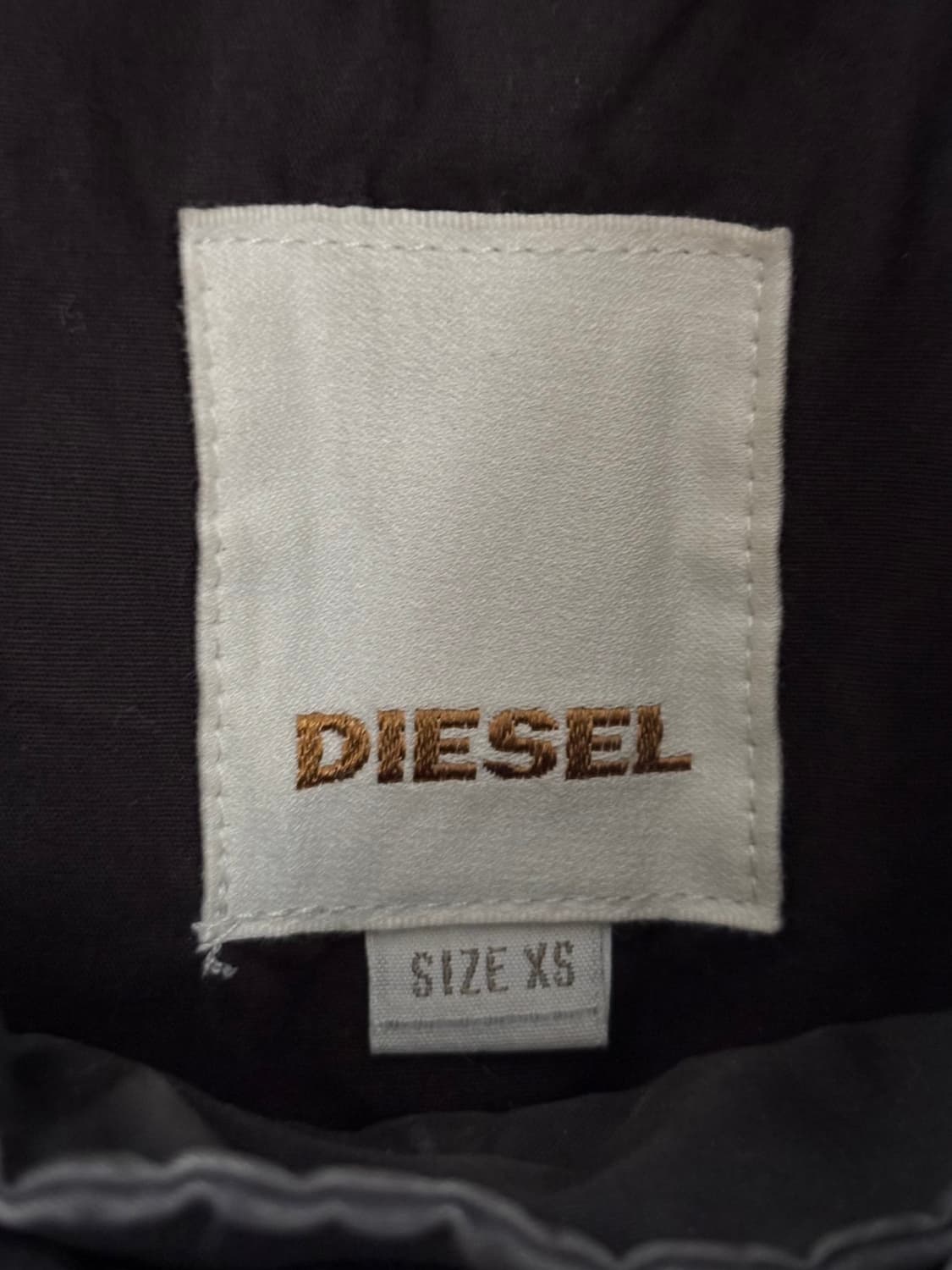 Diesel 디젤 밀리터리 블랙 크롭 후드 자켓 상품이미지4